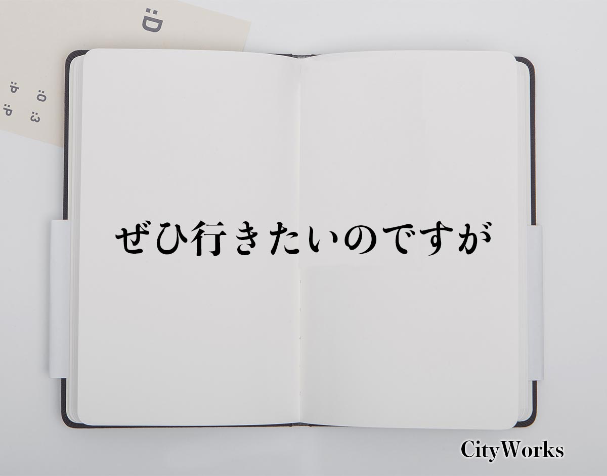 「ぜひ行きたいのですが」とは？