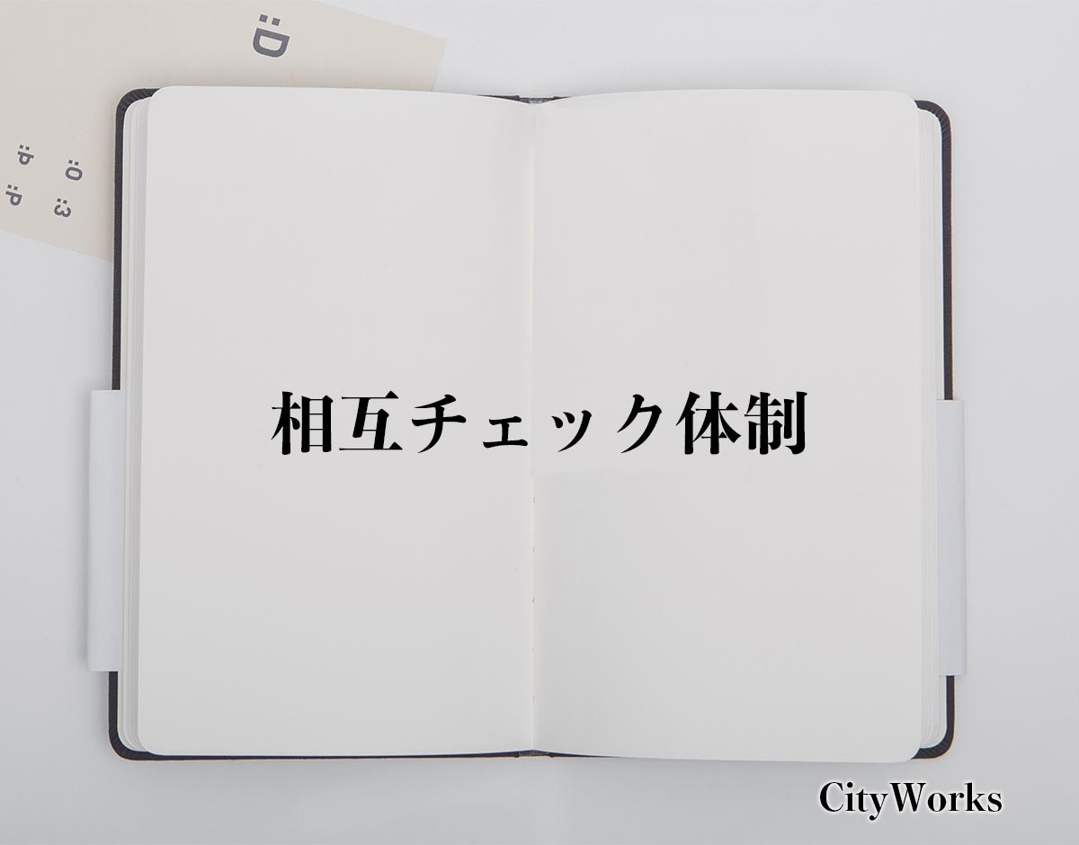 「相互チェック体制」とは？