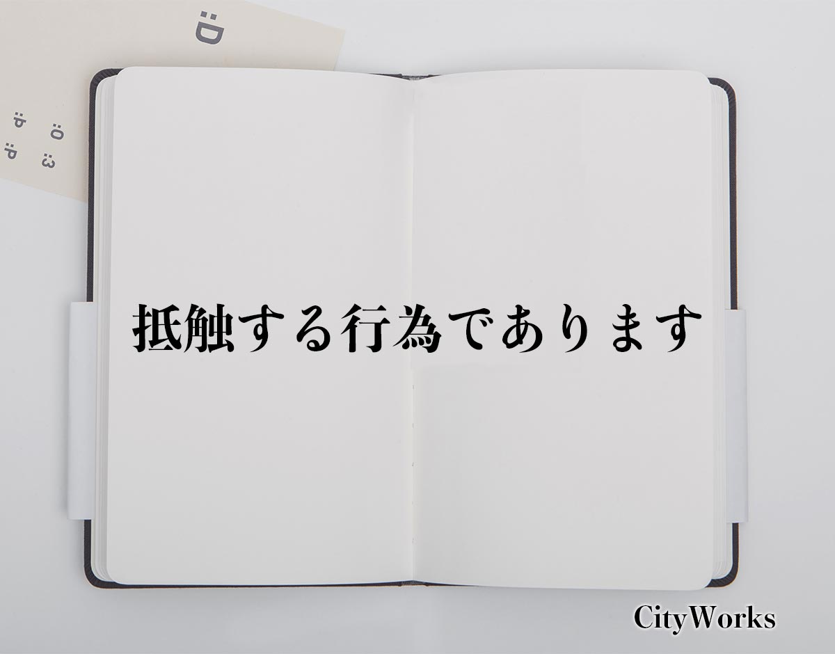 「抵触する行為であります」とは？