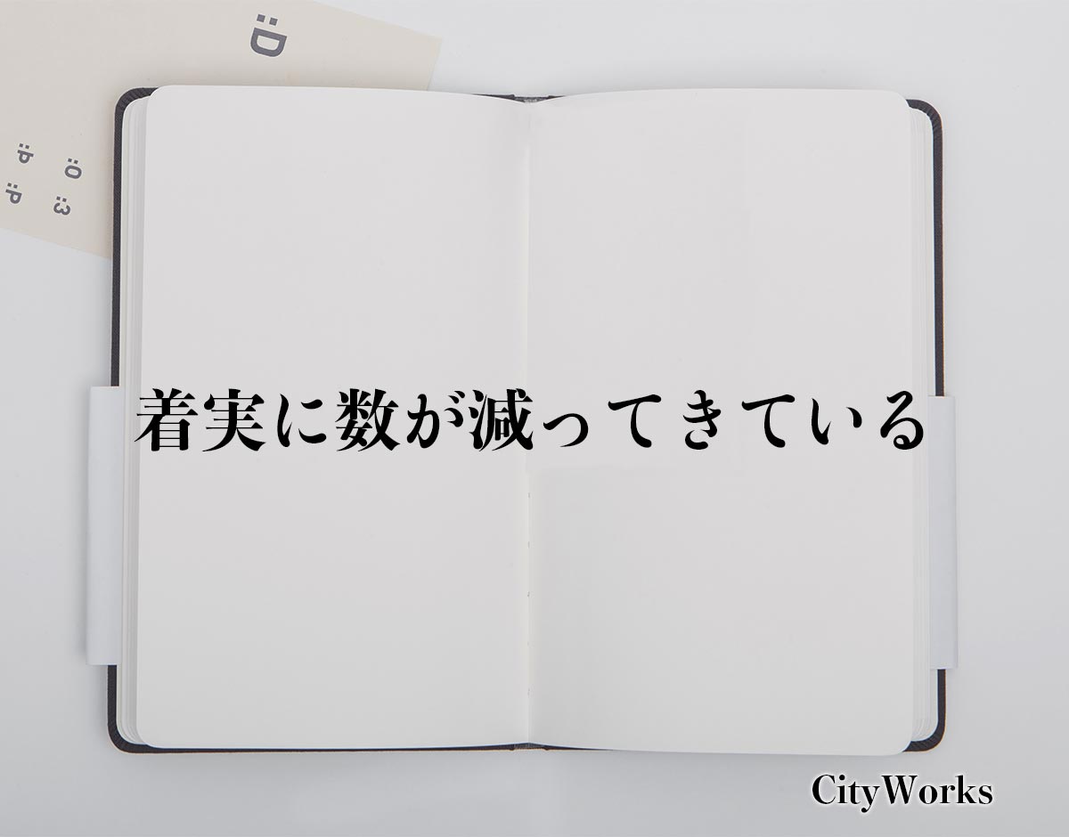 「着実に数が減ってきている」とは？