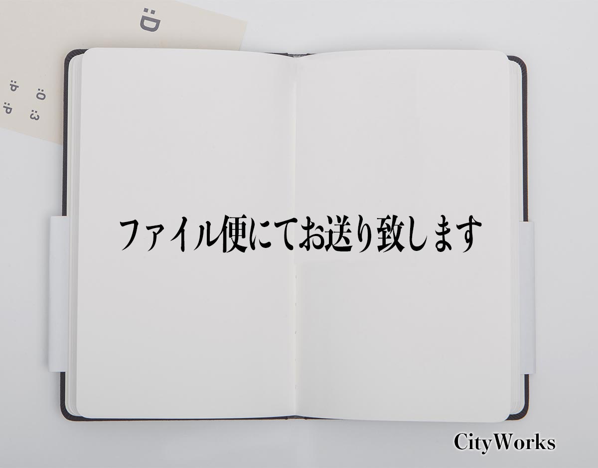 「ファイル便にてお送り致します」とは？