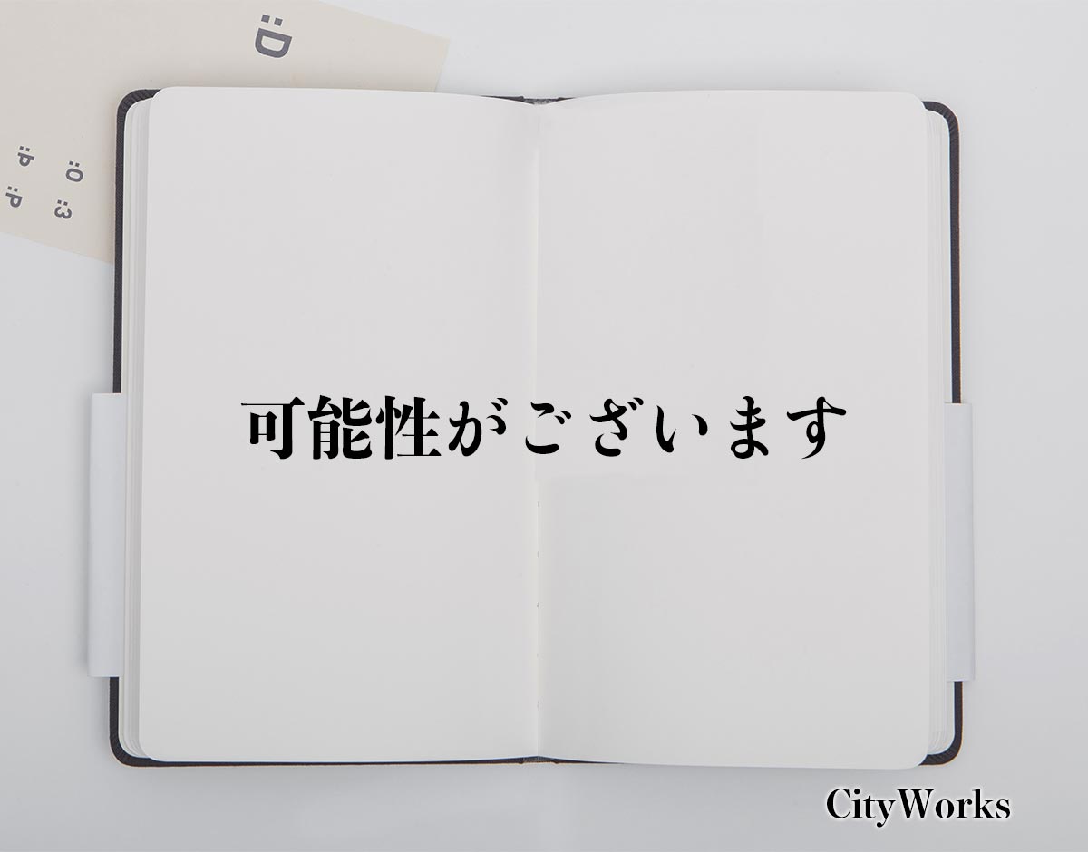 「可能性がございます」とは？