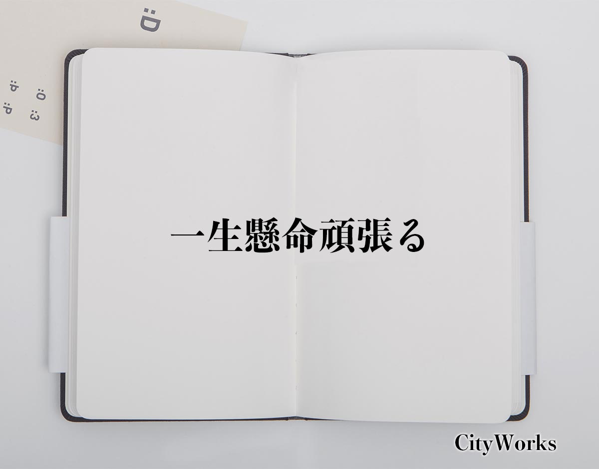 「一生懸命頑張る」とは？